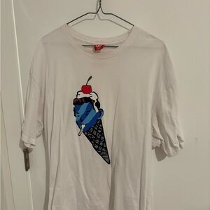 BBC Ice Cream Shirt with Ice Cream Cone Man Graphic